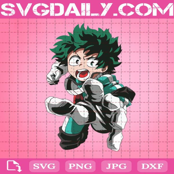 Midoriya Izuku Svg, Deku Svg, My Hero Academia Svg, Boku No Hero Manga Svg, Svg Png Dxf Eps Download Files (1)