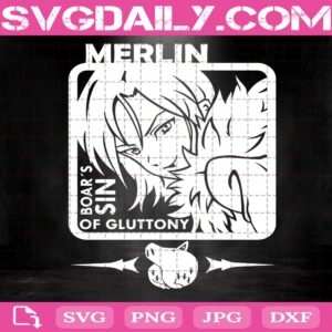 Nanatsu Merlin Svg, Nanatsu No Taizai Svg, Anime Characters Svg, Manga Svg, Svg Png Dxf Eps Download Files