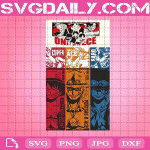One Piece Characters Svg, Luffy Svg, Ace Svg, Sabo Svg, One Piece Anime Svg, Svg Png Dxf Eps AI Instant Download