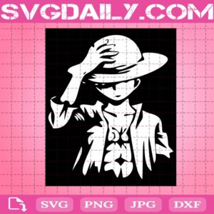 One Piece Luffy Svg, Monkey Luffy Svg, Anime Character Svg, Straw Hat Svg, Cricut Digital Download, Instant Download