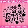 One Thankful Girl Svg, Disney Svg, Fall Svg, Thanksgiving Svg Png Dxf Eps Cut Files Vinyl Clip Art Download