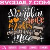 Pumpkin Spice Makes Everything Nice Svg, Disney Fall Svg, Minnie Coffee Cut File Silhouette Cut Files Download