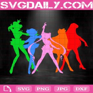 Sailor Moon Svg, Sailor Scouts Svg, Sailor Moon Characters Svg, Japanese Anime Svg, Svg Png Dxf Eps Download Files