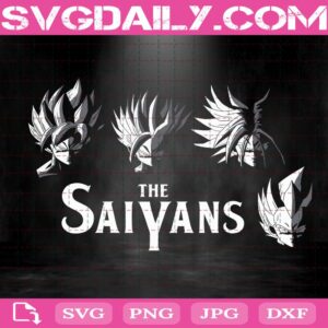 The Saiyans Svg, Dragon Ball Svg, Dragon Ball Z Svg, Saiyan Svg, Anime Dragon Svg, Japanese Cartoon Svg