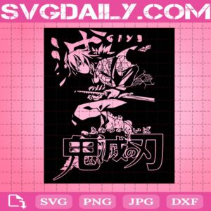 Tomioka Giyuu Svg, Kimetsu No Yaiba Svg, Demon Slayer Svg, Anime Cartoon Svg, Svg Png Dxf Eps AI Instant Download