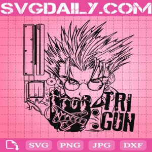 Vash The Stampede Svg, Trigun Svg, Anime Manga Svg, Cartoon Svg, Svg Png Dxf Eps Download Files