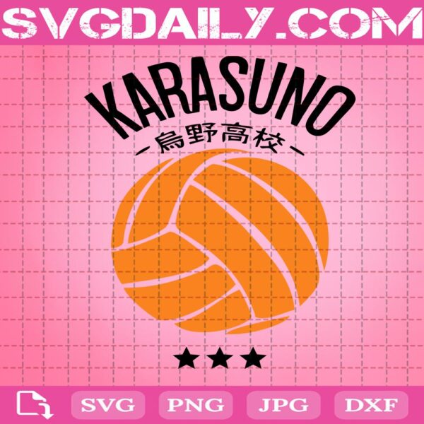 Volleyball Haikyuu Logo Svg, Team Karasuno Logo Svg, Karasuno Logo Svg, Volleyball Logo Svg, Svg Png Dxf Eps Download Files