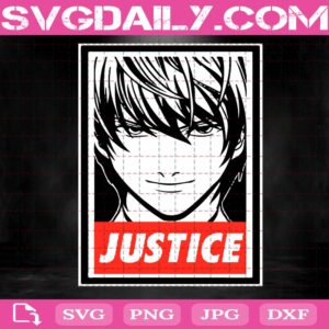 Yagami Raito Svg, Kira Svg, Death Note Svg, Anime Svg, Justice Svg, Japanese Cartoon Svg, Svg Png Dxf Eps Download Files
