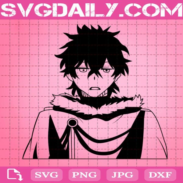 Yuno Black Clover Svg, Black Clover Manga Svg, Japanese Anime Svg, Anime Cartoon Svg, Svg Png Dxf Eps Download Files