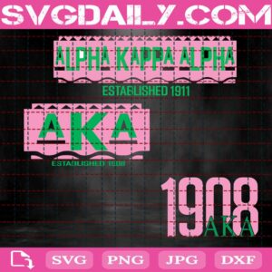 Alpha Kappa Alpha Svg Bundle, Alpha Kappa Alpha Svg, AKA 1908 Svg, Aka Svg, Kappa Alpha Svg, Svg Png Dxf Eps AI Instant Download