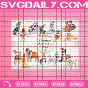 Christmas Dogs Png, Dog Christmas Png, Dogs Santa Hat Png, Merry Christmas Png, Christmas Png, Funny Christmas Png, Digital Png