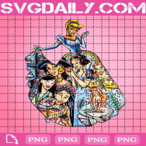 Cinderella Png, Disney Princess Png, Snow White Png, Ariel Png, Jasmine Png, Png Printable, Instant Download, Digital File
