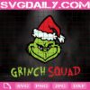 Grinch Squad Svg, Grinch Svg, Merry Christmas Svg, Funny Christmas Svg, Grich Christmas Svg, Grich Santa Hat Svg, Svg Png Dxf Eps Download Files
