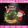Little Santa Claus Hugs Christmas Donut Png, Merry Christmas Donut Png, Santa Claus Png, Christmas Png, Digital File