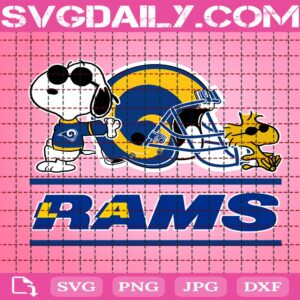 Los Angeles Rams Snoopy Svg, Los Angeles Rams Svg, Rams Svg, Rams NFL Svg, Snoopy Svg, NFL Svg, NFL Team Svg, Sport Svg