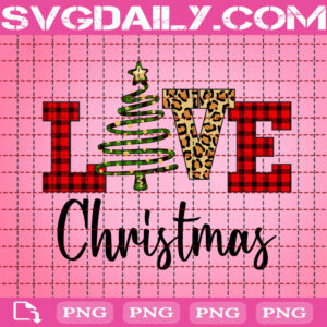 Love Christmas Png, Christmas Png, Christmas Tree Png, Christmas Gift Png, Png Printable, Instant Download, Digital File