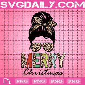 Messy Bun Merry Christmas Png, Merry Christmas Png, Messy Bun Christmas Png, Christmas Png, Christmas Holiday Png, Digital File