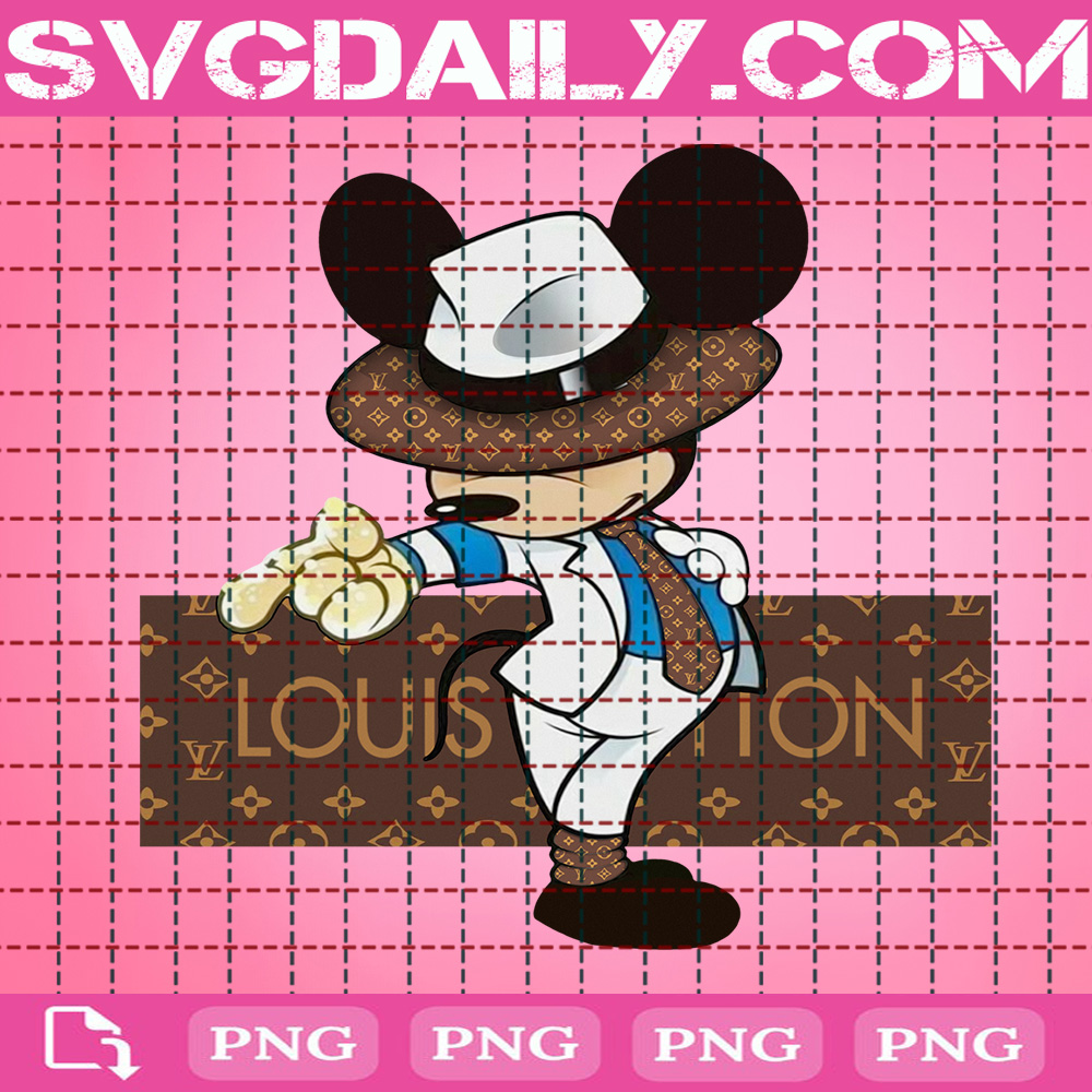 Mickey Mouse Louis Vuitton SVG  Louis Vuitton Michael Jackson Mickey PNG
