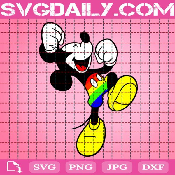 Mickey Pride Svg, Mickey Svg, LGBT Pride Svg, Gay Pride Svg, Disney Mickey Svg, Mickey Gay Pride Svg, LGBT Svg, Download Files