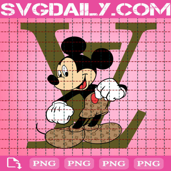 Mouse Fashion Png, Mickey Png, Mickey Mouse Louis Vuitton Png, Disney Mickey Png, Disney Fashion Png, Png Printable, Instant Download, Digital File