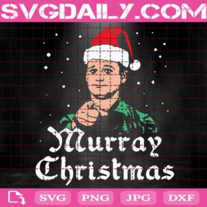 Murray Christmas Svg, Bill Murray Svg, Funny Bill Murray Christmas Hat Svg, Funny Christmas Svg, Bill Murray Santa Hat Svg, Svg Png Dxf Eps Download Files