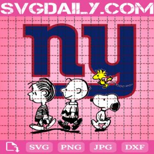 New York Giants Snoopy The Peanuts Svg, New York Giants Svg, Giants NFL Svg, The Peanuts Svg, NFL Svg, NFL Team Svg, Sport Svg