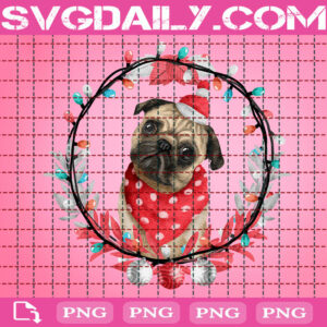 Pug Christmas Png, Dog Pug Christmas Png, Dog Xmas Png, Pug Xmas Png, Merry Christmas Png, Png Printable, Instant Download, Digital File