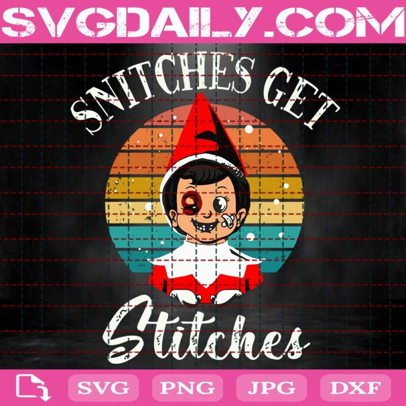 Snitches Get Stitches Svg, Snitches Get Stitches Elf Svg, Christmas Elf
