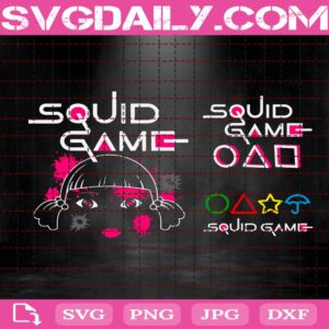 Squid Game Doll Svg, Squid Game Doll Head Svg, Squid Game Logo Svg, Kdrama Svg, Squid Game Svg, Squid Game Movie Svg, Movies Korean Svg