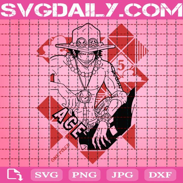 Ace Svg, Ace One Piece Svg, Ace Anime Svg, Portgas D. Ace Svg, Anime Svg, Manga One Piece Svg, Svg Png Dxf Eps AI Instant Download