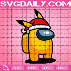 Among Us Christmas Pikachu Svg, Christmas Among Us Svg, Among Us Pikachu Svg, Christmas Svg, Svg Png Dxf Eps Download Files
