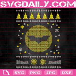 Batman Logo Christmas Svg, Dc Comics Festive Xmas Svg, Merry Xmas Svg, Snowflakes Svg, Batman Logo Svg, Svg Png Dxf Eps Download Files