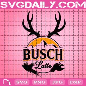 Busch Latte Svg, Busch Beer Logo Svg, Latte Beer Svg, Deer Antlers Svg, Busch Latte Beer Svg, Svg Png Dxf Eps Download Files