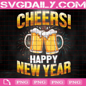 Cheers Happy New Year Png, Beer For New Year Png, Fireworks New Year Png, Drinking New Year Png, Png Printable, Instant Download, Digital File