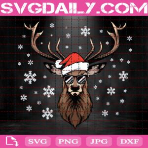 Christmas Deer Svg, Merry Xmas Ugly Christmas Svg, Snowflakes Svg, Merry Xmas Svg, Svg Png Dxf Eps Download Files