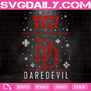 Daredevil Christmas Svg, The Defenders Xmas Festive Svg, Snowflakes Svg, Merry Xmas Svg, Svg Png Dxf Eps Download Files