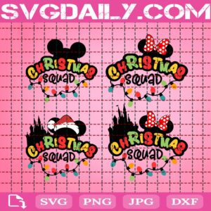 Disney Christmas Squad Svg, Mickey Mouse Svg, Minnie Mouse Svg, Christmas Squad Svg, Christmas Light Svg, Svg Png Dxf Eps Download Files