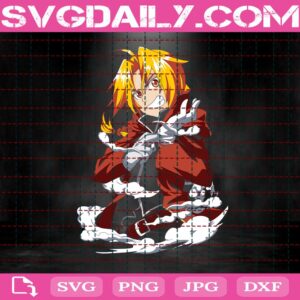 Edward Elric Svg, Fullmetal Alchemist Svg, Anime Manga Svg, Japanese Anime Svg, Svg Png Dxf Eps AI Instant Download