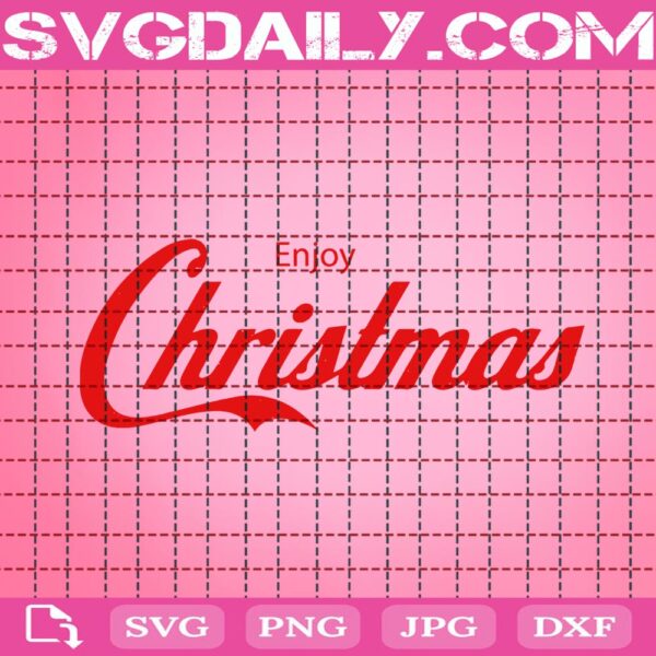 Enjoy Christmas Svg, Merry Christmas Svg, Xmas Svg, Christmas Gift Svg, Christmas Svg, Svg Png Dxf Eps Download Files
