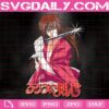 Himura Kenshin Svg, Samurai X Svg, Anime Svg, Samurai Himura Kenshin Svg, Kenshin Svg, Svg Png Dxf Eps AI Instant Download