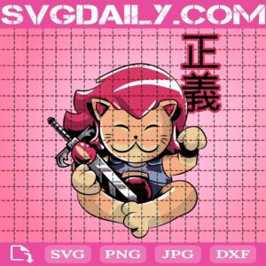 Leon O Maneki Neko Cat Svg, Cat Svg, Maneki Neko Svg, Japanese Svg, Cartoon Svg, Anime Svg, Svg Png Dxf Eps AI Instant Download