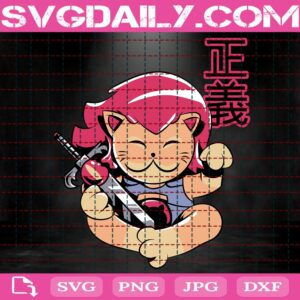 Leon O Mankeki Neko Svg, Cat Svg, Mankeki Neko Svg, Japanese Svg, Cartoon Svg, Svg Png Dxf Eps AI Instant Download
