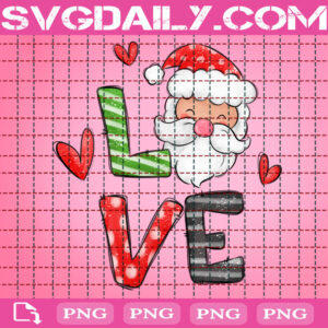 Love Christmas Santa Png, Cute Santa Claus Png, Christmas Eve Png, Christmas Holiday Png, Png Printable, Instant Download, Digital File