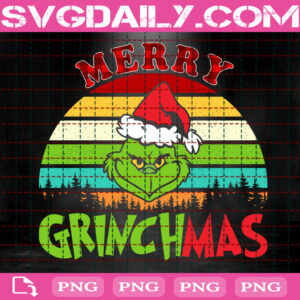 Merry Grinchmas Png, Grinchmas Png, Merry Christmas Png, Grinch With Santa Hat Png, Png Printable, Instant Download, Digital File
