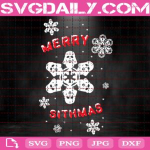 Merry Sithmas Svg, Darth Vader Christmas Svg, Xmas Festive Svg, Star Wars Svg, Darth Vader Snowflakes Svg, Svg Png Dxf Eps Download Files