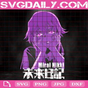 Mirai Nikki Svg, Gasai Yuno Svg, Gasai Yuno Anime Svg, Anime Svg, Mirai Nikki Gasai Yuno Svg, Anime Manga Svg, Instant Download