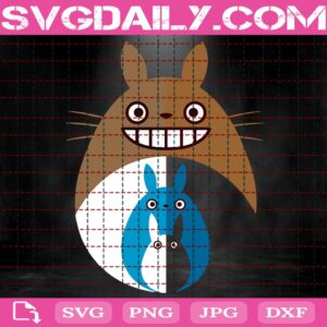 My Neighbor Totoro Svg, Totoro Svg, Totoro Cute Svg, Cartoon Totoro Cat Svg, Ghibli Svg, Cartoon Svg, Svg Png Dxf Eps AI Instant Download