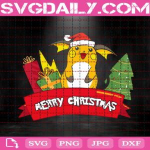 Pokemon Christmas Svg, Raichu Xmas Svg, Raichu Merry Christmas Svg, Merry Christmas Svg, Pokemon Xmas Svg, Svg Png Dxf Eps Download Files