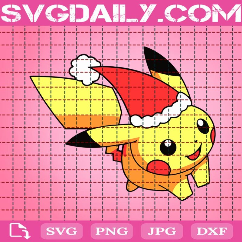 Pokemon Xmas Christmas Svg, Christmas Pokemon Svg, Cute Pokemon Svg