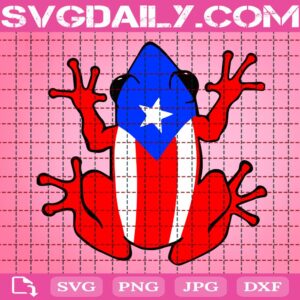 Puerto Rico Rican Frog Svg, Puerto Rico Rican Flag Coqui Frog Svg, Puerto Rico Flag Svg, Puerto Rican Svg, Puerto Rico Svg, Download Files
